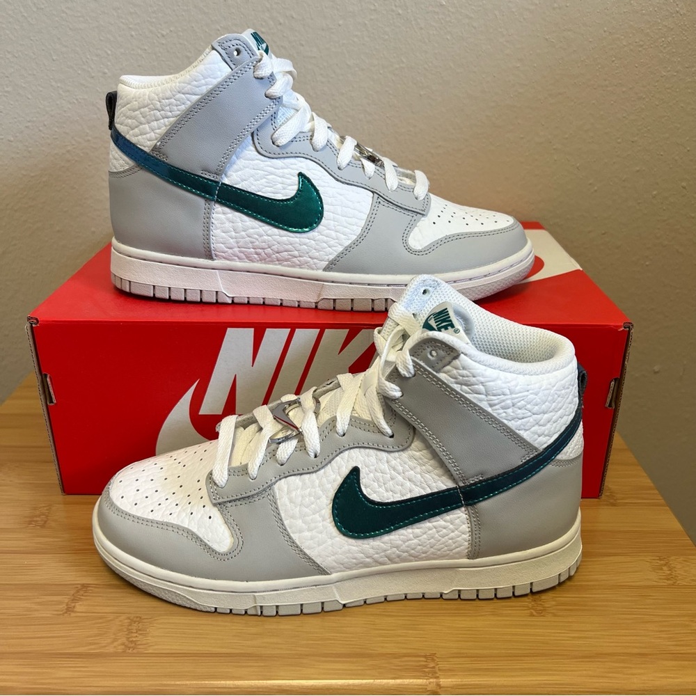 NIB - Nike Dunk High Summit White / Grey Fog - Women’s